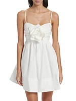 Zephyr Floral Appliqué Minidress