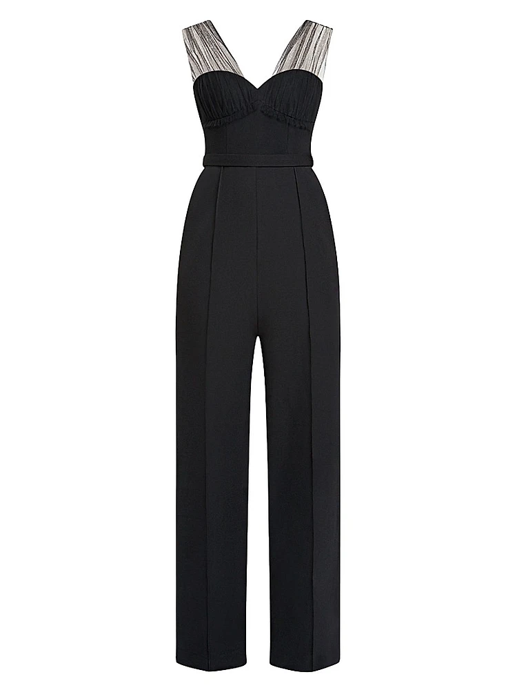 Tulle Bustier Top Jumpsuit