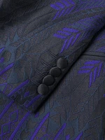 Leaf Silk-Blend One-Button Dinner Jacket