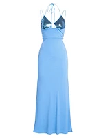 Kasen Sequin Jersey Gown