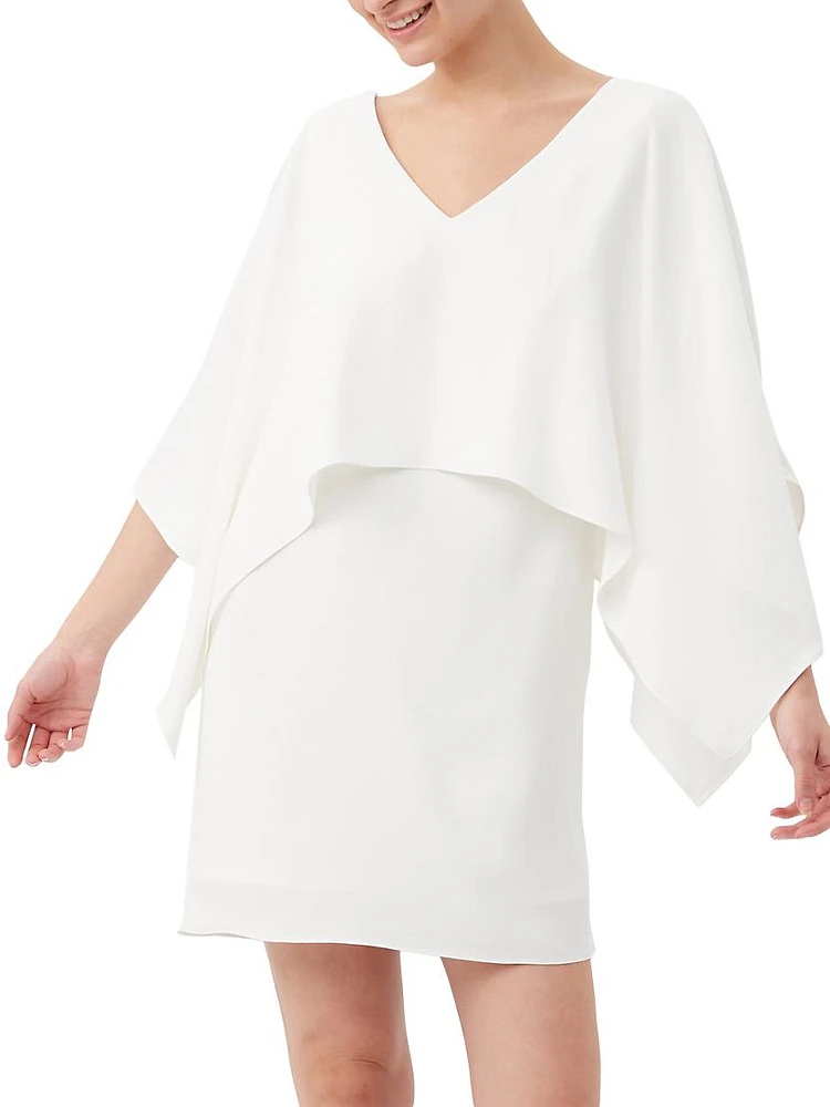 Azzurra Layered Cape Minidress