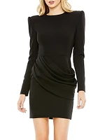 Crepe Draped Minidress