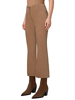 Cali Velvet Crop Boot-Cut Pants