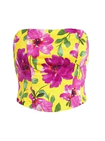 Lanai Floral Strapless Top