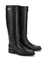 Medusa Leather Knee-High Boots