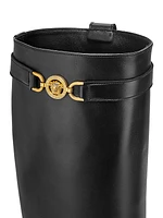 Medusa Leather Knee-High Boots