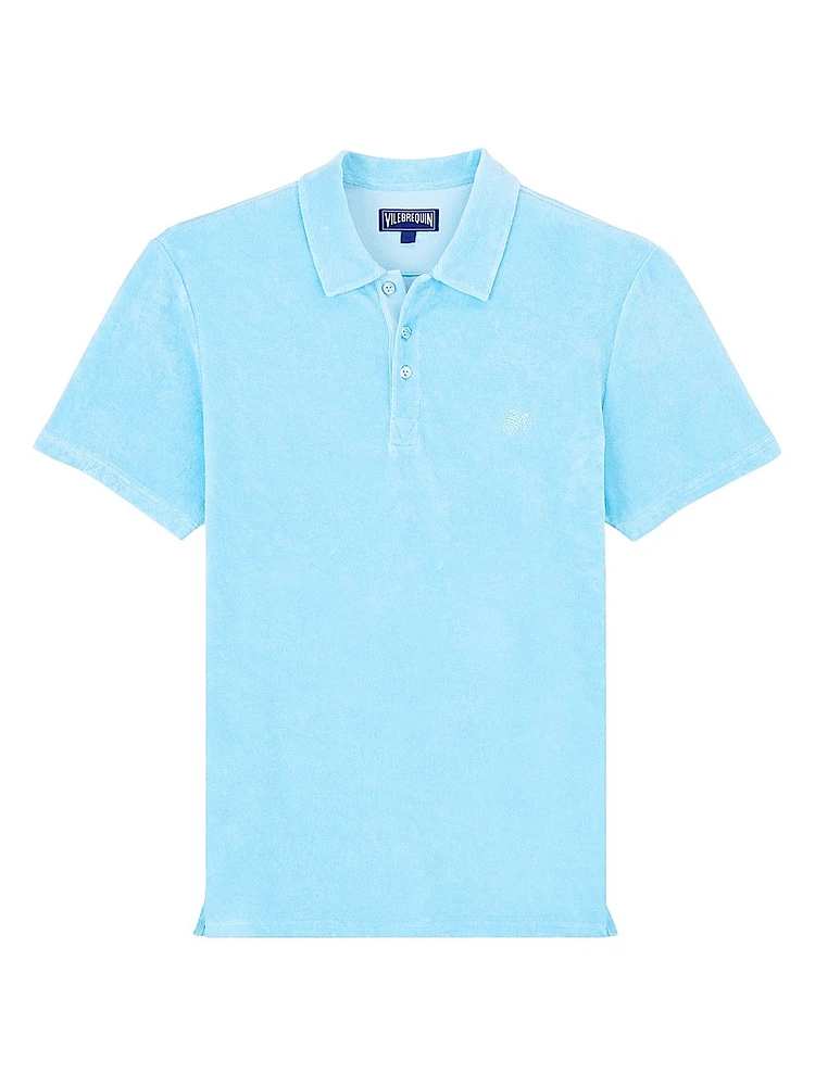 Cotton Terry Polo Shirt