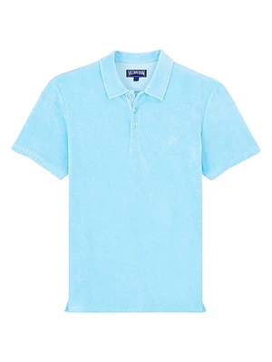 Cotton Terry Polo Shirt