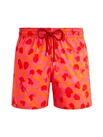 New Leopard Graphic Swim Trunks