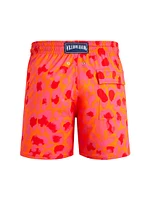 New Leopard Graphic Swim Trunks