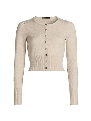 Finley Cropped Cashmere Cardigan
