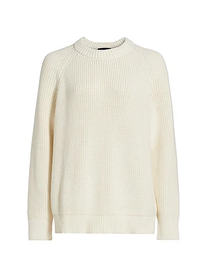Oversized Cotton Fisherman Sweater