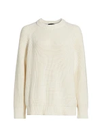 Oversized Cotton Fisherman Sweater