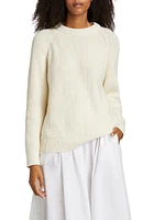 Oversized Cotton Fisherman Sweater