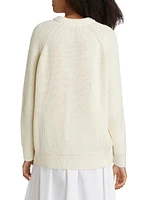 Oversized Cotton Fisherman Sweater