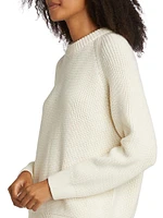 Oversized Cotton Fisherman Sweater