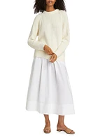 Oversized Cotton Fisherman Sweater