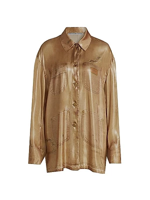 Trompe L'oeil Metallic Workwear Shirt