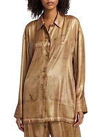 Trompe L'oeil Metallic Workwear Shirt