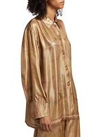 Trompe L'oeil Metallic Workwear Shirt