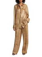 Trompe L'oeil Metallic Workwear Shirt