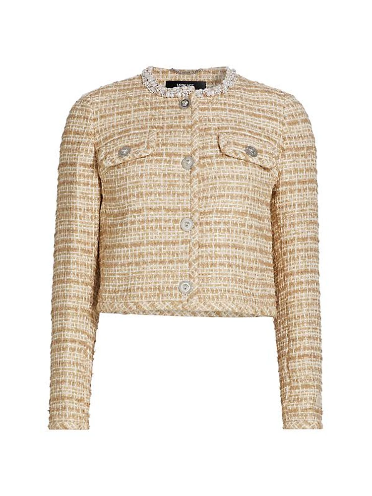 Cotton-Blend Tweed Jacket