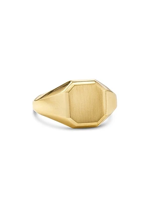 Streamline Signet Ring 18K Yellow Gold