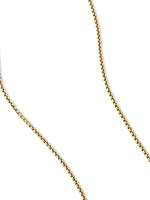 Box Chain Necklace 18K Yellow Gold