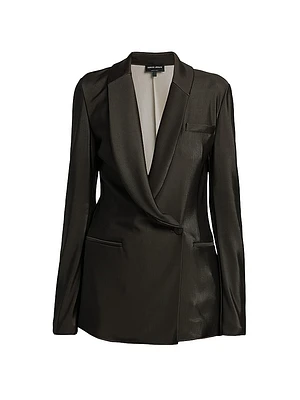 Jersey Draped Blazer