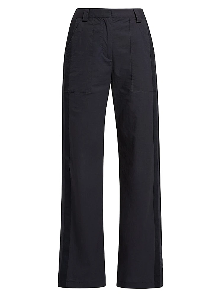 Izzy Striped Cotton-Blend Pants