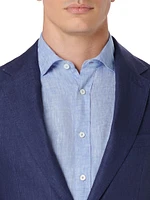 2-Button Linen Blazer