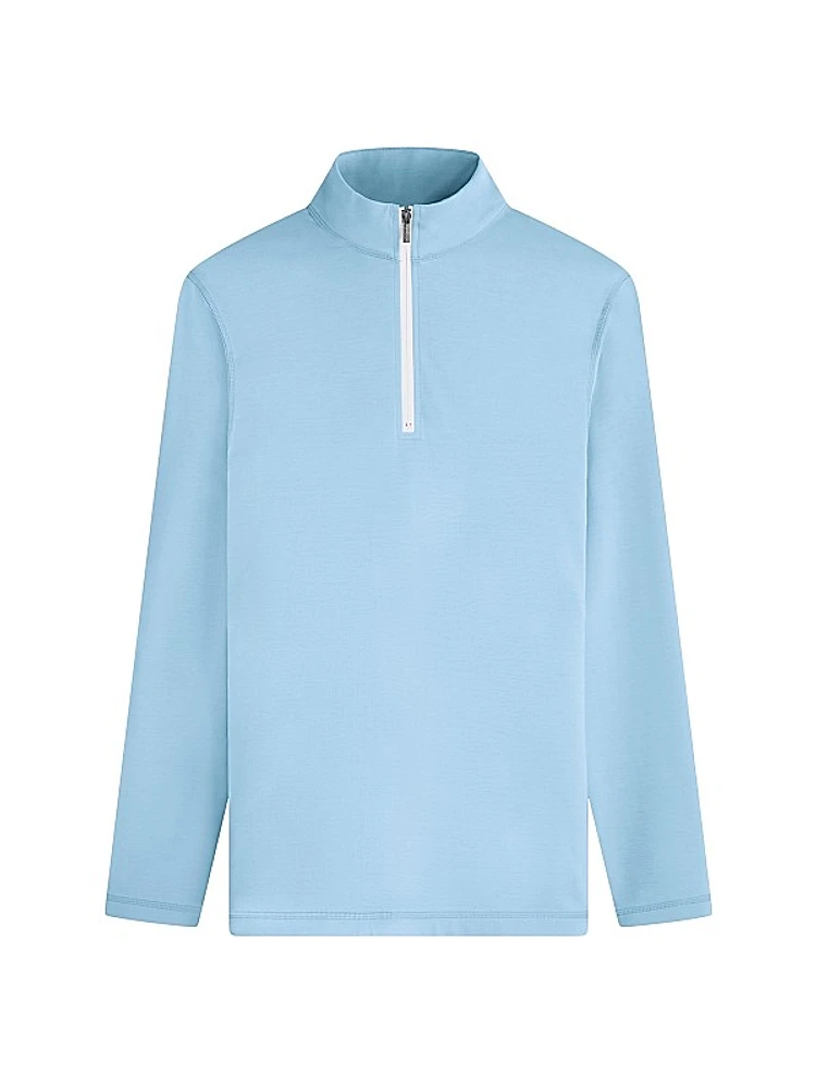 Long-Sleeve Quarter-Zip Top