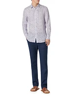 Julian Abstract Linen Shirt