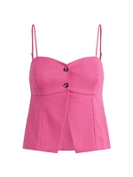 The Bea Linen-Blend Tank