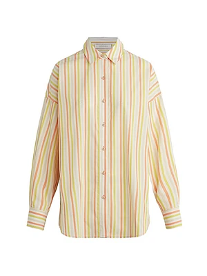 The Ex-Boyfriend Striped Cotton Shirt