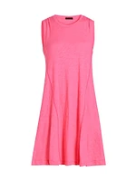Slub Cotton Jersey Minidress