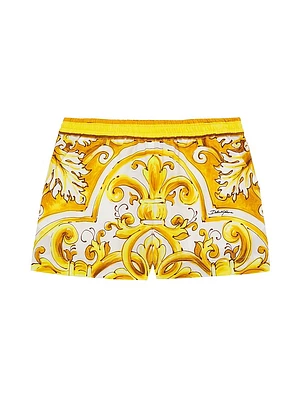 Little Girl's & Poplin Printed Shorts