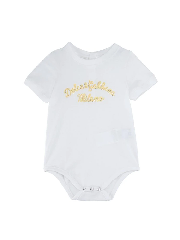 Baby's Logo Embroidered Bodysuit