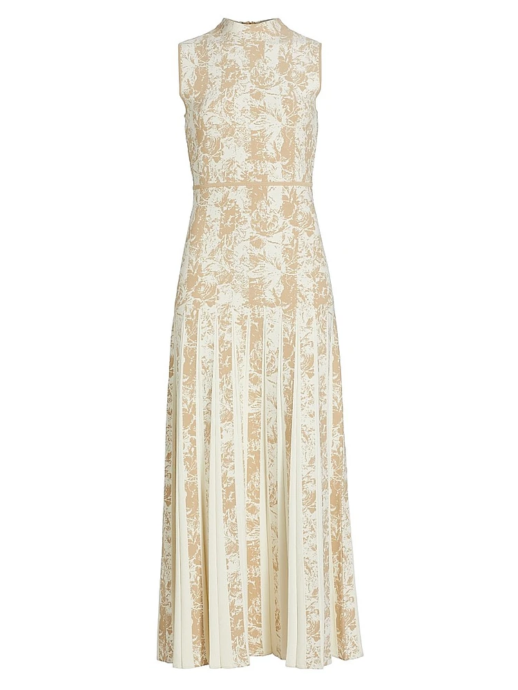 Knitted Jacquard Midi-Dress
