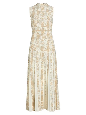 Knitted Jacquard Midi-Dress