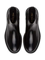 Brushed Leather Chelsea Boots