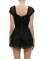 Gracie Eyelet Chiffon Romper