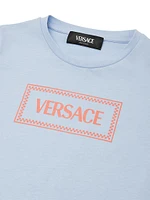 Little Boy's & Brick Logo Print T-Shirt