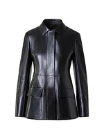 Whisper Metallic Leather Jacket
