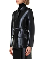 Whisper Metallic Leather Jacket