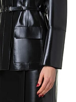 Whisper Metallic Leather Jacket