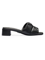 Quilted Nappa Leather Slides