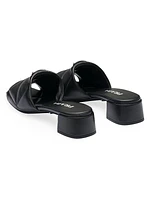 Quilted Nappa Leather Slides