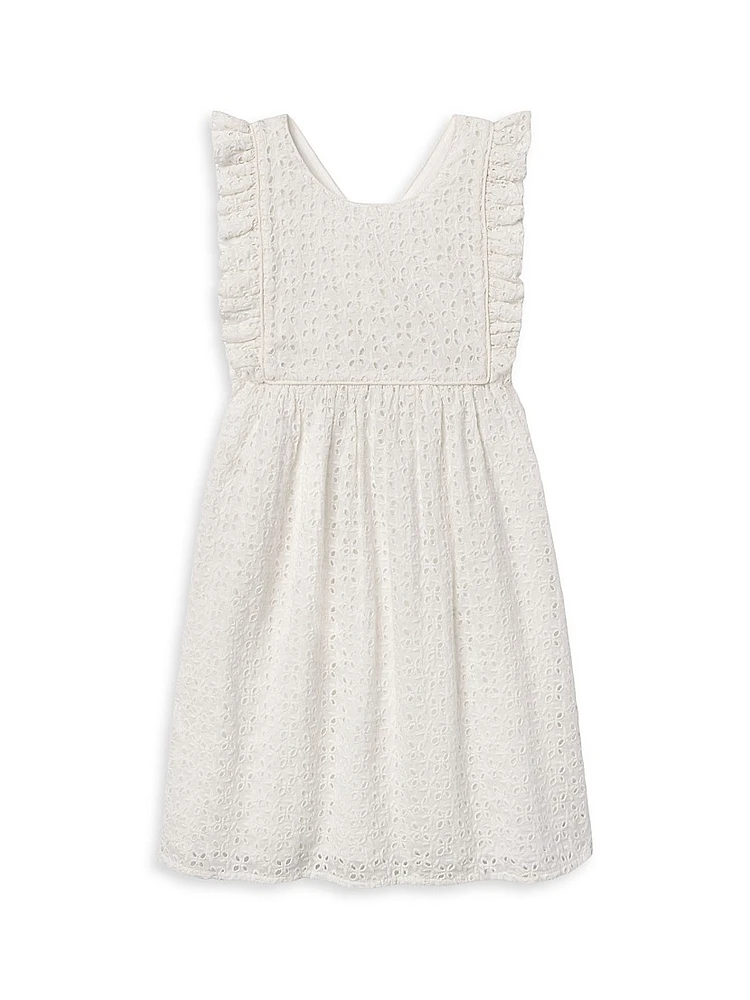 Little Girl's & Elizabeth Eyelet Cotton Dress