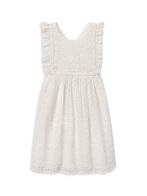 Little Girl's & Elizabeth Eyelet Cotton Dress